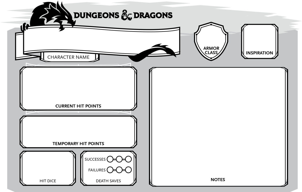 Printable DnD 5e Initiative Tracker Dungeons Dragons Lupon gov ph