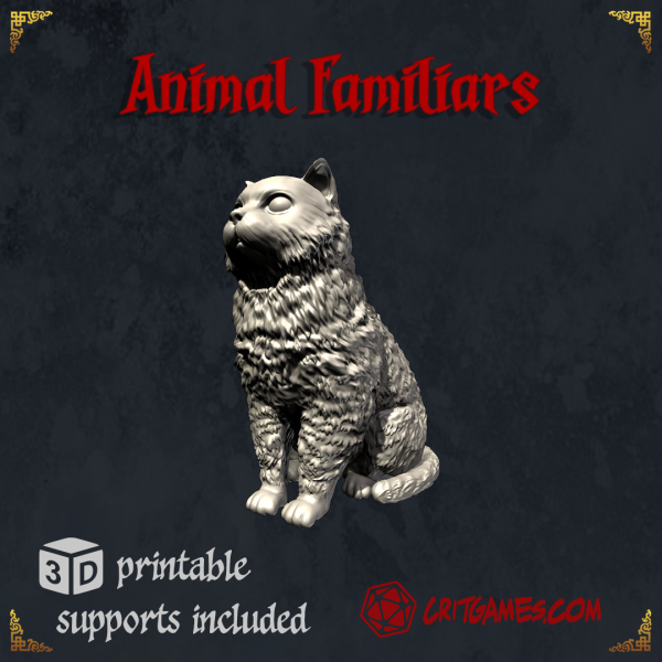 3D Print Cat STL Model