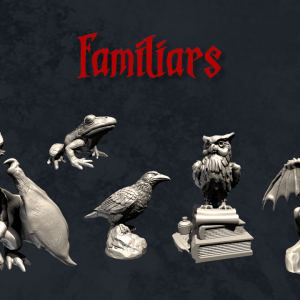 3D Print STL Models Familiars for Dungeons and Dragons