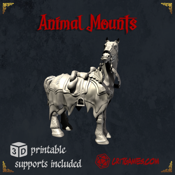 3D Print Horse STL Model