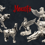 3D Print Animal Mount STL Model for DnD